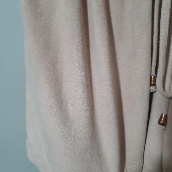 BISHOP + YOUNG Suede Like Lounge Shorts Drawstring Blush Women's Size M - Picture 9 of 9